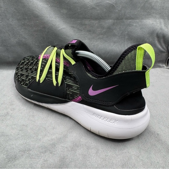 Nike Flex Contact 3 Men’s Running Shoes Size 12 Black Volt Glow Lightweight - Picture 6 of 14